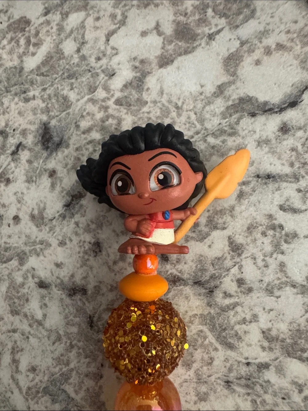 NWOT Disney Doorables Moana Beaded Pen Handmade by Me
